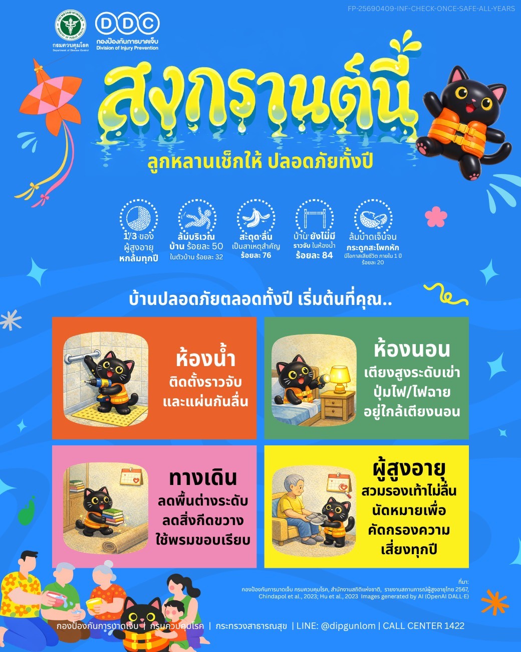 สงกรานต์นี้เชิญชวนประชาชน และลูกหลานในการดูแลผู้สูงอายุ