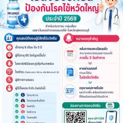 กำหนดการฉีดวัคซีนไข้หวัดใหญ่ 7 กลุ่มเสี่ยงฟรี